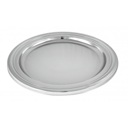 Plater okrągły srebrny ∅ 34cm